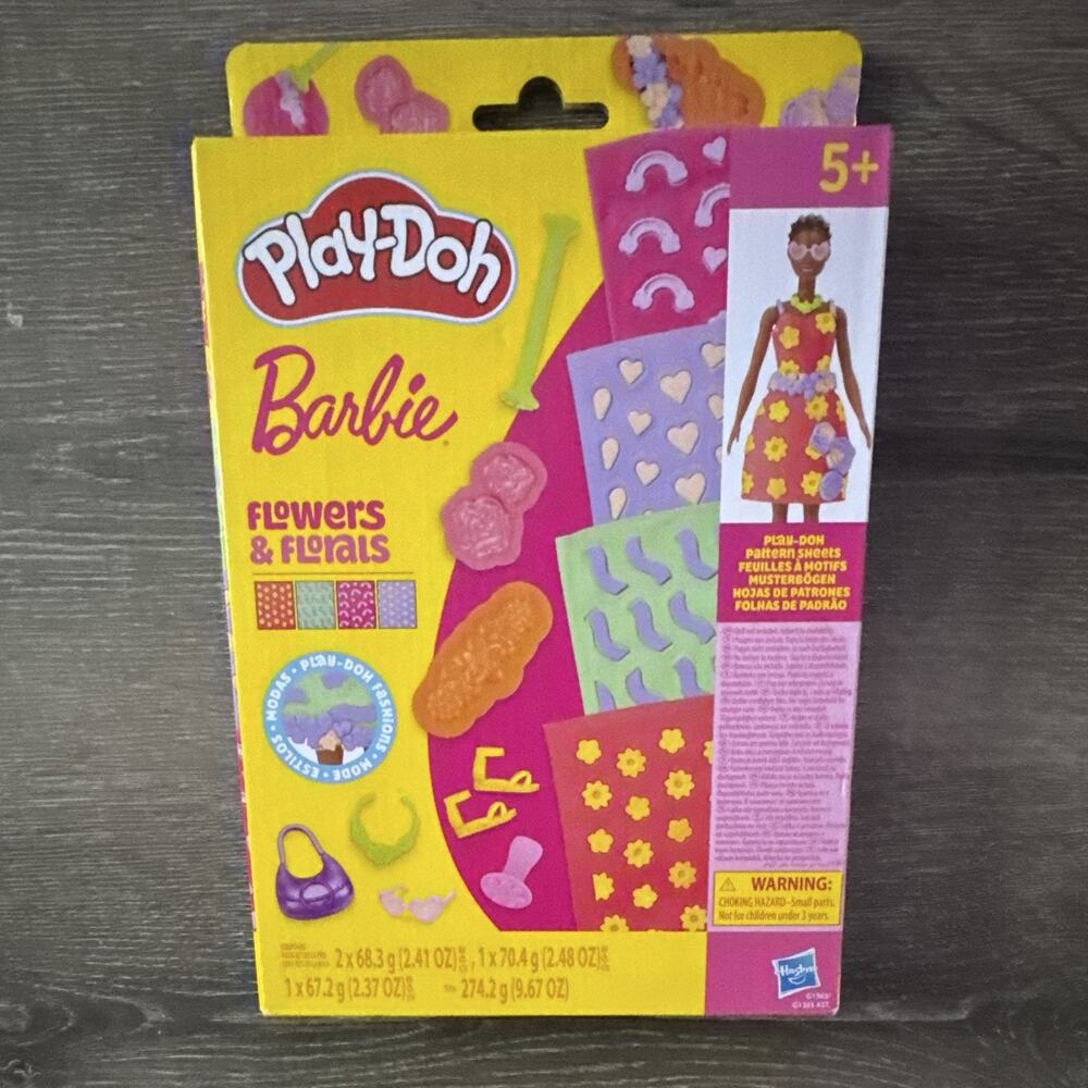 Play-Doh Barbie Flowers & Florals Pattern Sheets packs, Ages 4+